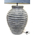 Lampa ceramiczna prążkowana Rustykalna z abażurem 92cm